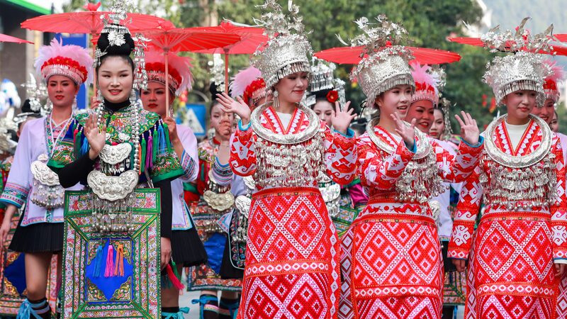 Celebrating Dong New Year: A Colorful Parade in China π Grand parade highlights Dong New Year in Guizhou