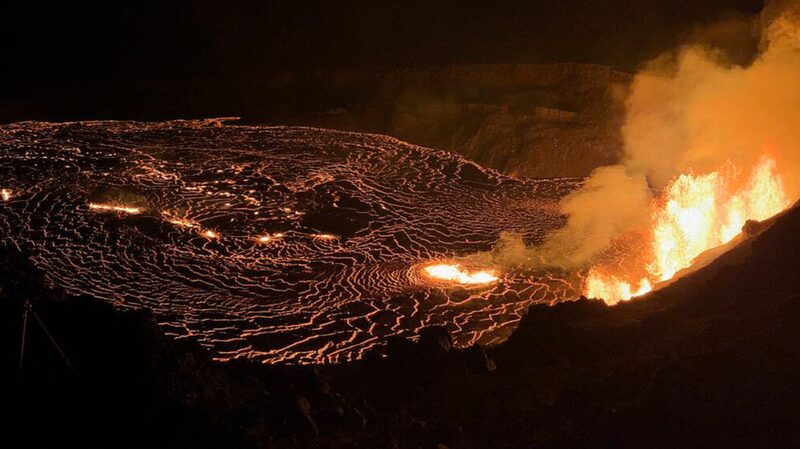 Live: U.S. Hawaii volcano fires fountains of lava in dramatic eruption video poster
