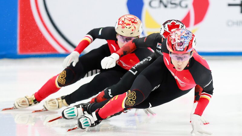 Olympian icon enjoys thrilling short track race with CGTN video poster