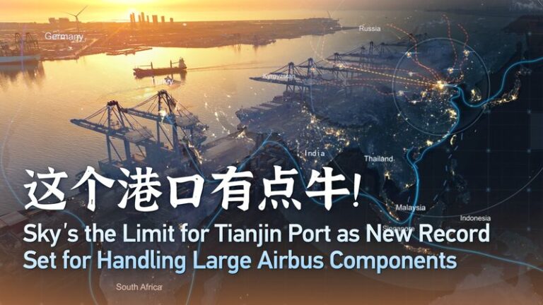 Sky's the limit for Tianjin Port as new record set in logistics video poster