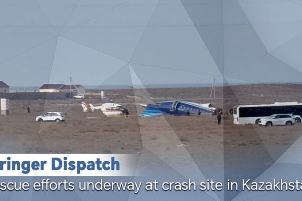Azerbaijan Airlines Plane Crash in Kazakhstan: Survivors Rescued! Stringer Dispatch: Rescue efforts underway at crash site in Kazakhstan video poster