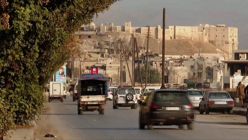 Thousands Leave Aleppo as Fighting Increases Syrian residents flee Aleppo as conflict escalates video poster