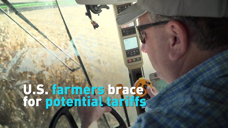 Why U.S. Farmers Are Worried About Tariffs with China U.S. farmers brace for potential tariffs video poster