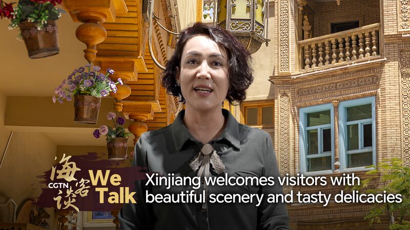 Discover Xinjiang: A Wonderland of Nature and Tasty Treats! Xinjiang welcomes visitors with stunning scenery, delicious food video poster