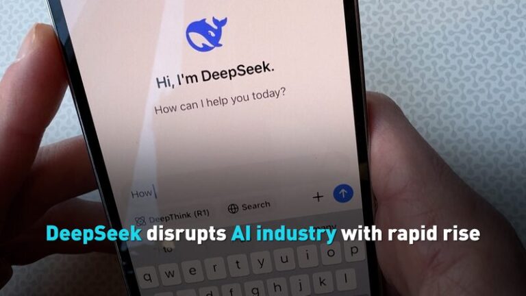 DeepSeek disrupts AI industry with rapid rise video poster