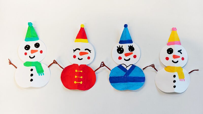 Paper craft snowmen show unity for Harbin 2025 Asian Winter Games video poster