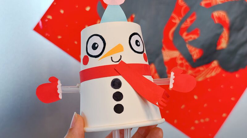 Paper_cup_snowman_waves_and_cheers_for_Asian_Winter_Games_poster - My Global News: Young Voices Paper cup snowman waves and cheers for Asian Winter Games video poster