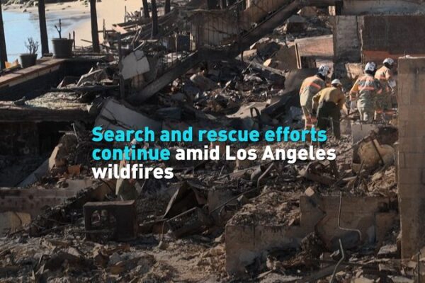 Brave Rescuers Keep Searching During Los Angeles Wildfires π₯ Search and rescue efforts continue amid Los Angeles wildfires video poster