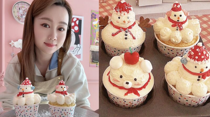 Snowman cupcakes show support for the Harbin 2025 Asian Winter Games video poster