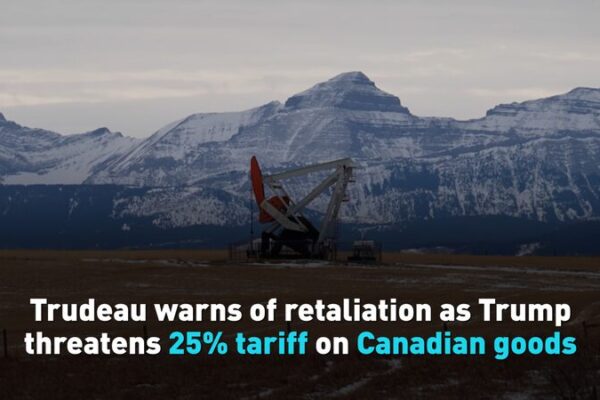 Canada’s Prime Minister Promises Strong Response to US Tariff Threat Trudeau vows retaliation over Trumpβs 25% Canada tariff threat video poster