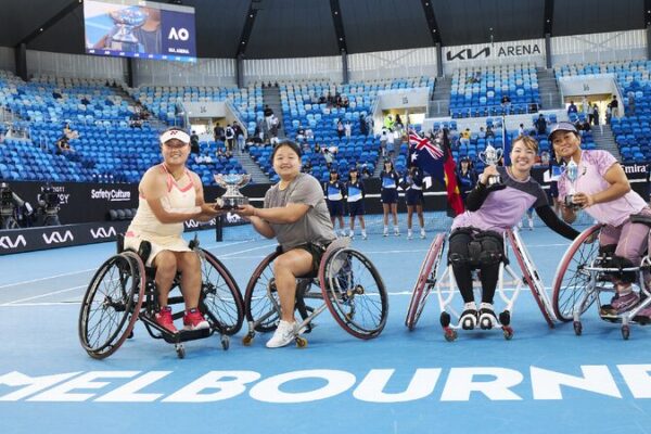 Chinese Pair Wang and Li Make History in Wheelchair Tennis Grand Slam Win! ๐พ๐ Wang & Li win China's first Grand Slam title in wheelchair tennis