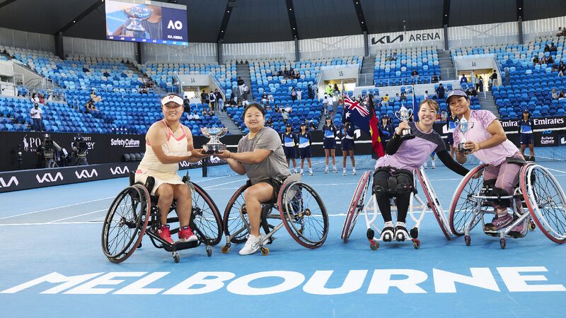Wang & Li win China's first Grand Slam title in wheelchair tennis