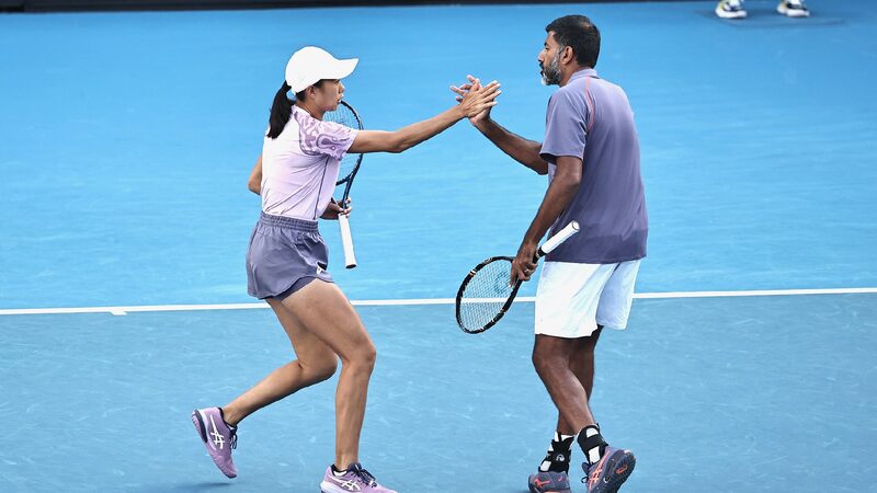 Zhang/Bopanna beaten in Australian Open mixed doubles quarterfinals