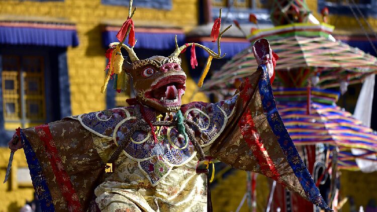 Cham_dance_marks_Lhasas_Tibetan_New_Year_celebrations - My Global News: Young Voices Cham dance marks Lhasa's Tibetan New Year celebrations