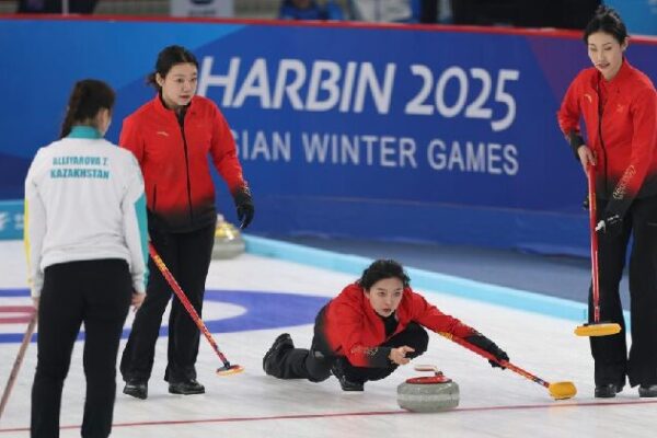 Chinese Curlers Shine at Harbin Asian Winter Games! π₯β¨ Chinese curlers extend winning streaks at Harbin Asian Winter Games