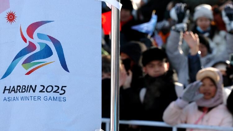 Chinese delegation enters stadium at Asian Winter Games opening ceremony