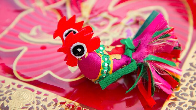 Colorful_cloth_rooster_decorations_welcome_the_Start_of_Spring - My Global News: Young Voices Colorful cloth rooster decorations welcome the Start of Spring