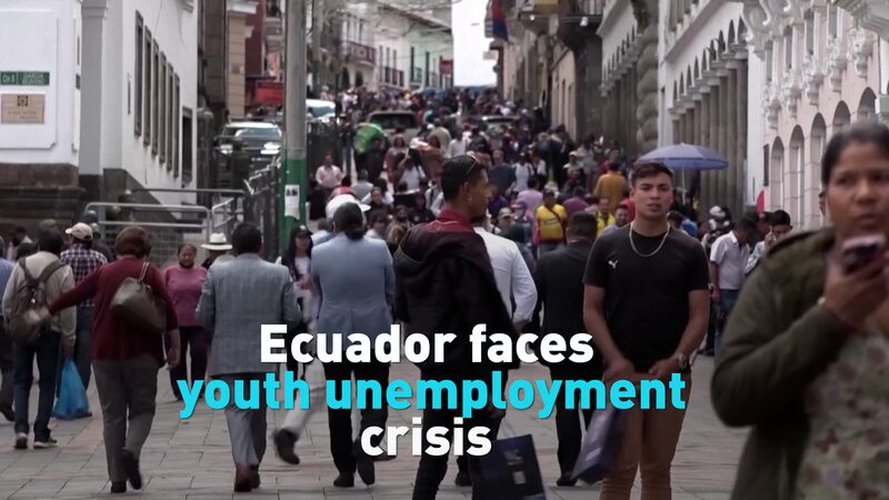 Ecuador faces youth unemployment crisis video poster