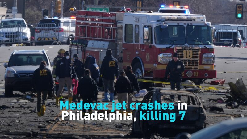 Medevac_jet_crashes_in_Philadelphia_killing_7_poster - My Global News: Young Voices Medevac jet crashes in Philadelphia, killing 7 video poster