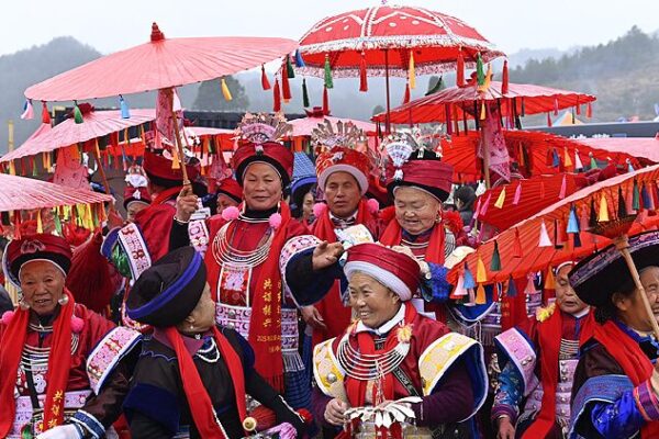 Miao ethnic group celebrate a bountiful harvest