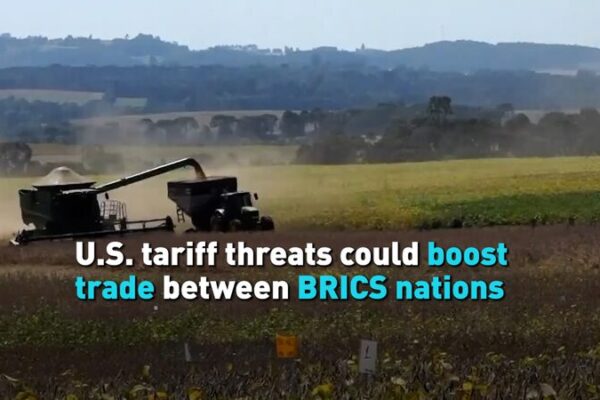 U.S. tariff threats could boost trade between BRICS nations video poster
