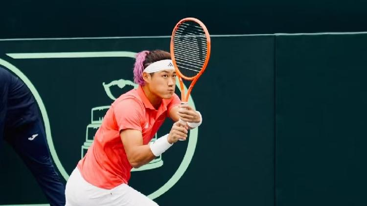Zhang Zhizhen leads China closer to Davis Cup World Group II finals