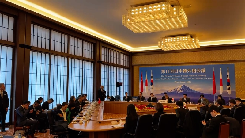 China, Japan, and South Korea Team Up for a Brighter Future! China, Japan, ROK FMs pledge to advance trilateral cooperation video poster