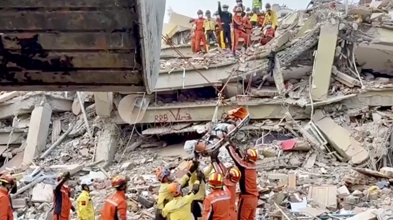 China rushes aid, rescuers to Myanmar after magnitude-7.9 earthquake video poster