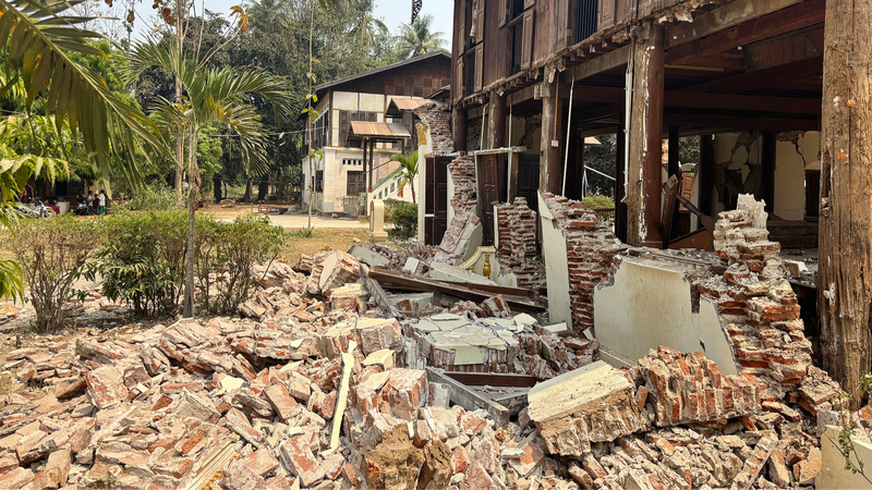 Live: Latest on powerful earthquake in Myanmar video poster