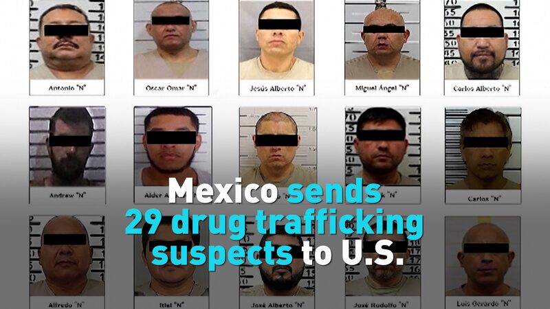 Mexico sends 29 drug trafficking suspects to U.S. video poster
