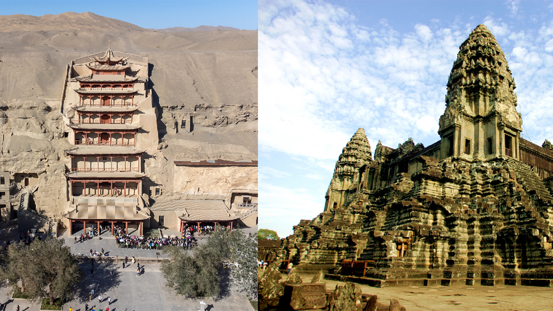 Mogao Grottoes and Angkor Wat: A comparison of cultural significance