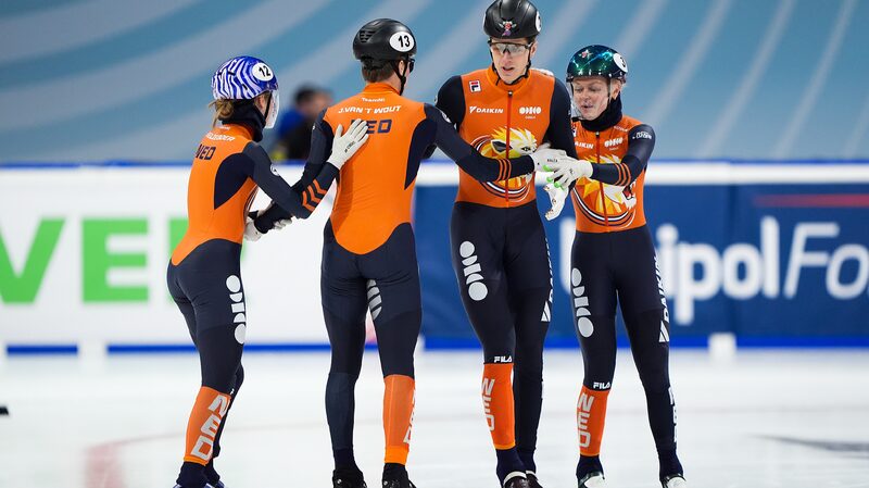Netherlands breaks mixed team relay WR at ISU World Championships