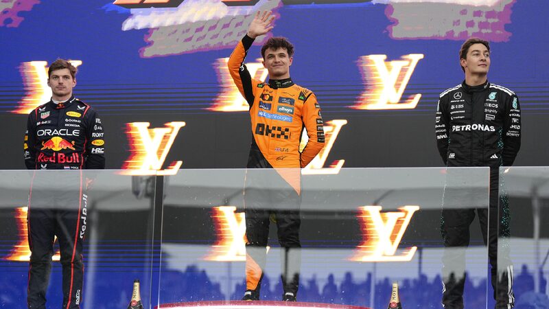 Norris holds off Verstappen to win wet and wild F1 opener in Australia