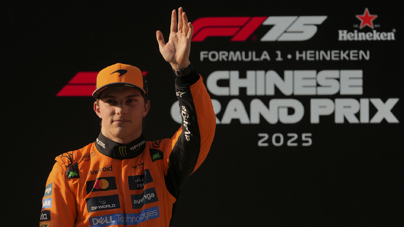 Oscar Piastri takes maiden pole at F1 Chinese Grand Prix in Shanghai