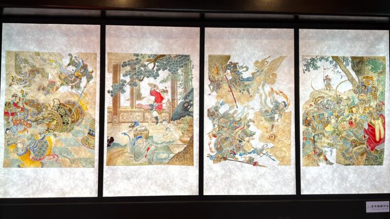 Shadow puppetry portrays Monkey King causing chaos in heavens