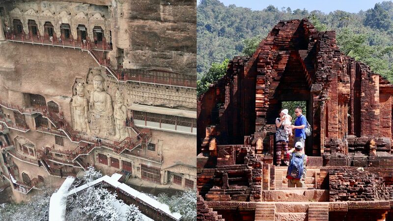 Sino-Vietnamese sacred sites: Maijishan Grottoes and My Son Sanctuary