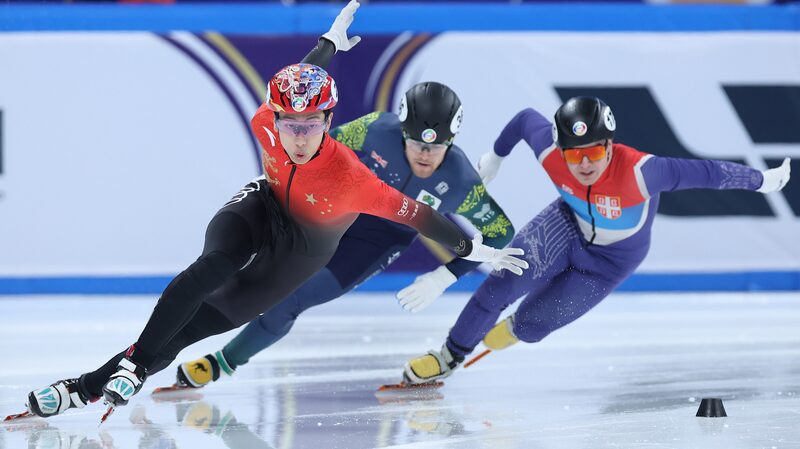Talk Sports: Speed skating thrives in China as popularity soars video poster