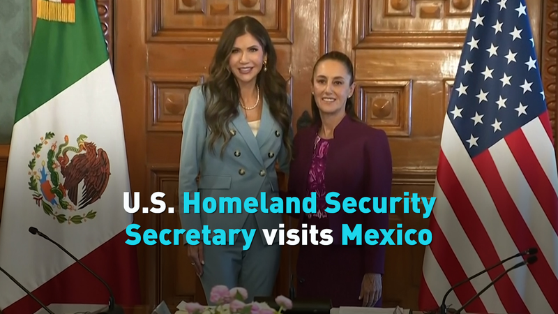 U.S. Homeland Security Secretary visits Mexico video poster
