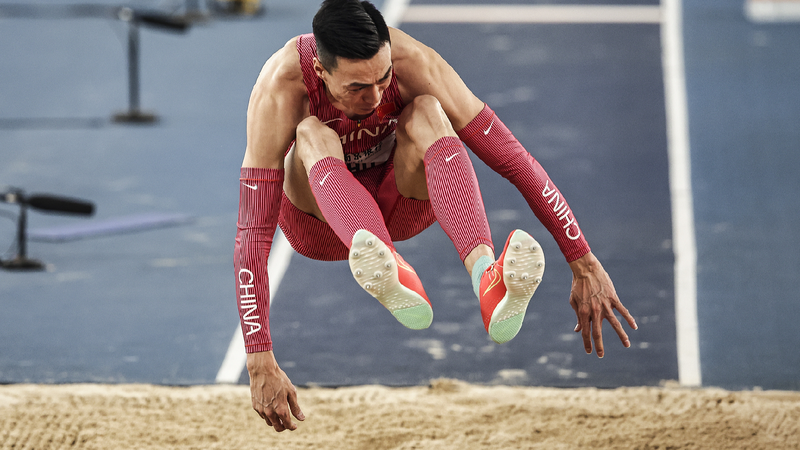 Zhu wins triple jump sliver at World Athletics Indoor Championships
