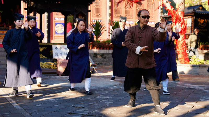 A morning xingyi quan martial art ritual