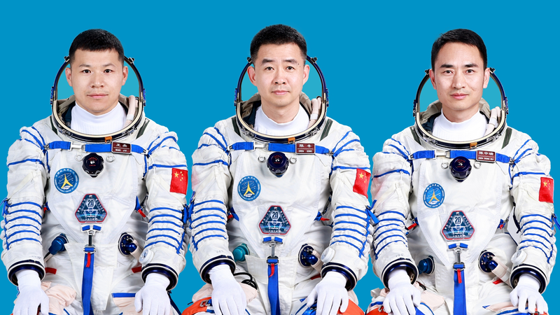 China unveils Shenzhou-20 crew members for space station mission video poster