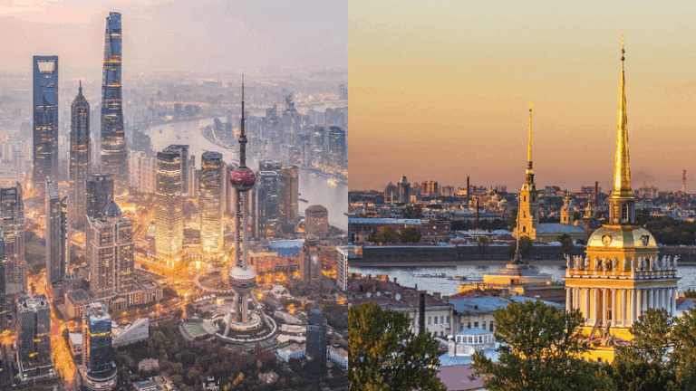 Cross-continental sisterhood of Shanghai and St. Petersburg