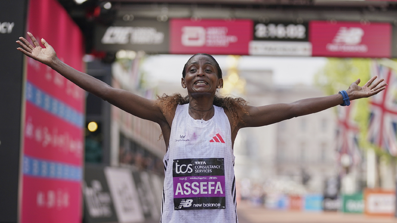 Ethiopia's Assefa breaks women's-only world record at London Marathon