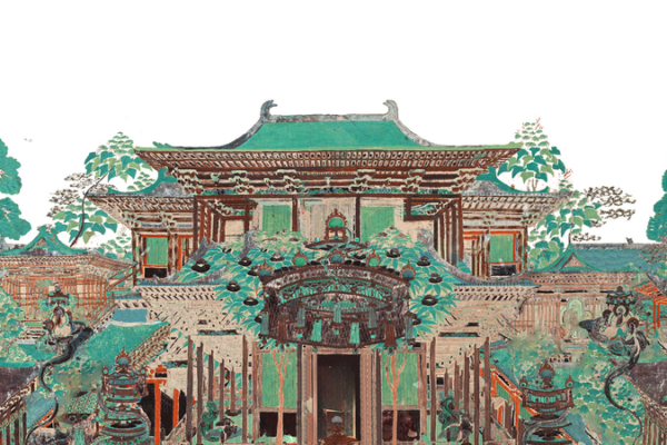 Discover the Magic of Tang-Dynasty Architecture in Dunhuang’s Mogao Cave 172! Explore the Tang-dynasty architecture in Dunhuang murals