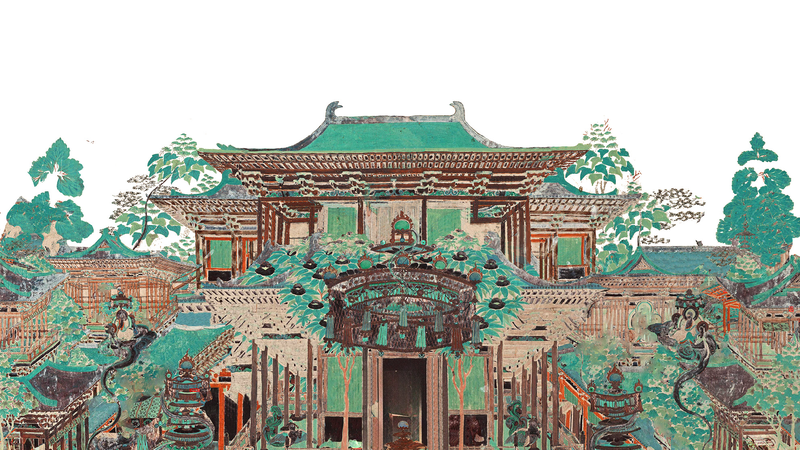 Explore the Tang-dynasty architecture in Dunhuang murals