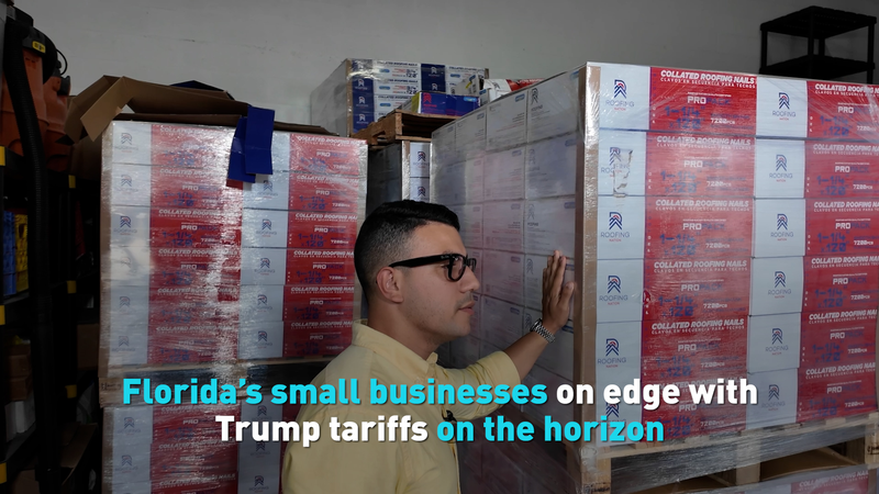 Florida’s small businesses on edge with Trump tariffs on the horizon video poster