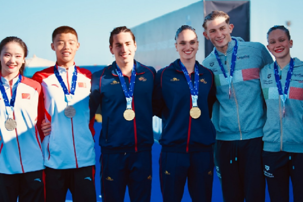 China’s Guo and Shi Sparkle with Silver at Artistic Swimming World Cup! Guo & Shi capture mixed duet silver at Artistic Swimming World Cup