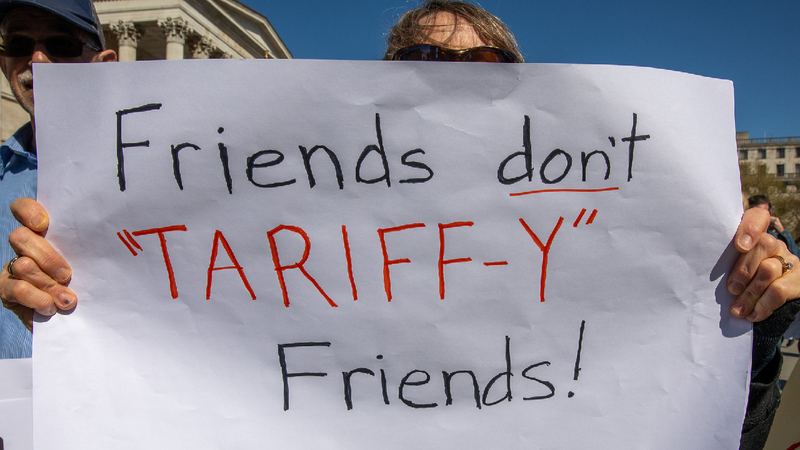 'Hands Off': Europeans rally against Trump's policies