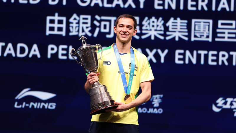 Hard work and mental resilience make Calderano a World Cup champion video poster