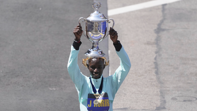 Korir wins men's Boston Marathon, Lokedi sets new course record